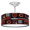 Ceiling Fan Designers Ceiling Fan Designers 13LIGHT-NFL-CHI 13 in. NFL Chicago Bears Football Ceiling Mount Light Fixture 13LIGHT-NFL-CHI